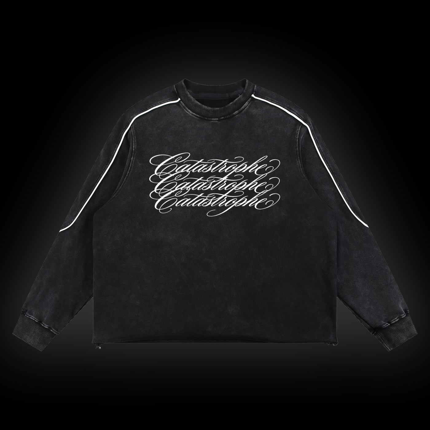 CATASTROPHE Wash Piping Hem Sweatshirt