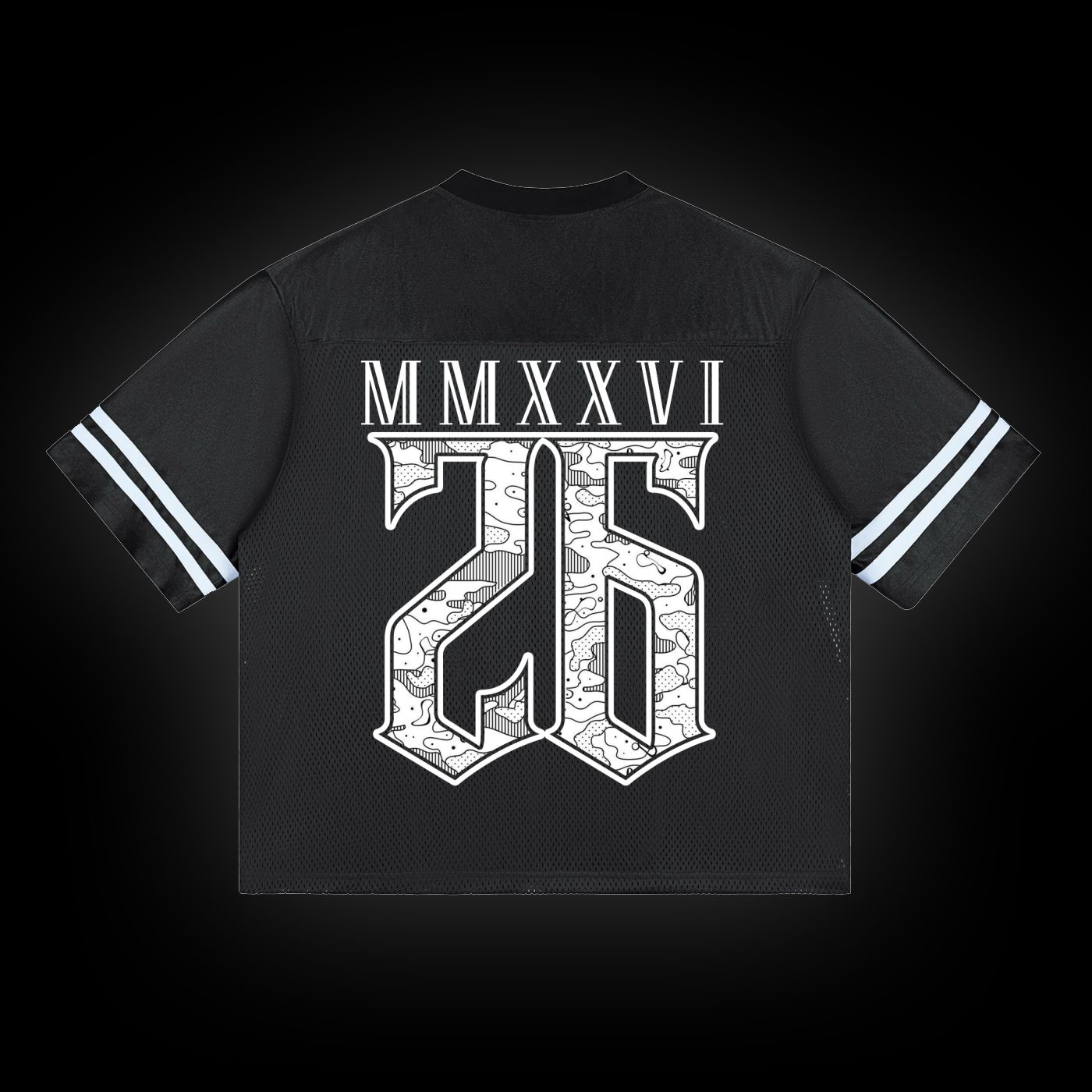 CATASTROPHE MMXXVI BLK Taped Mesh T-Shirt