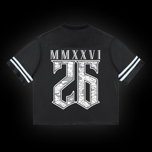 CATASTROPHE MMXXVI BLK Taped Mesh T-Shirt